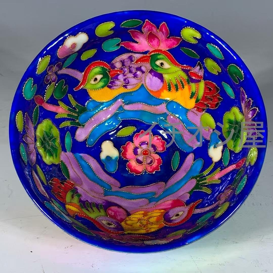 中国古美術 宋建窯盞 七宝焼き天目 鴛鴦遊水盞 油滴天目 抹茶碗 茶道具 古陶磁