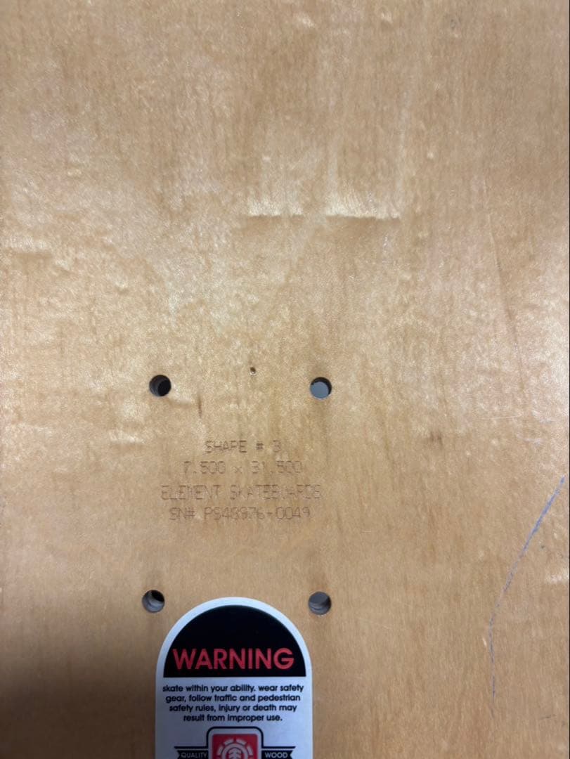 エレメント　スケボーデッキ　20周年記念デッキ