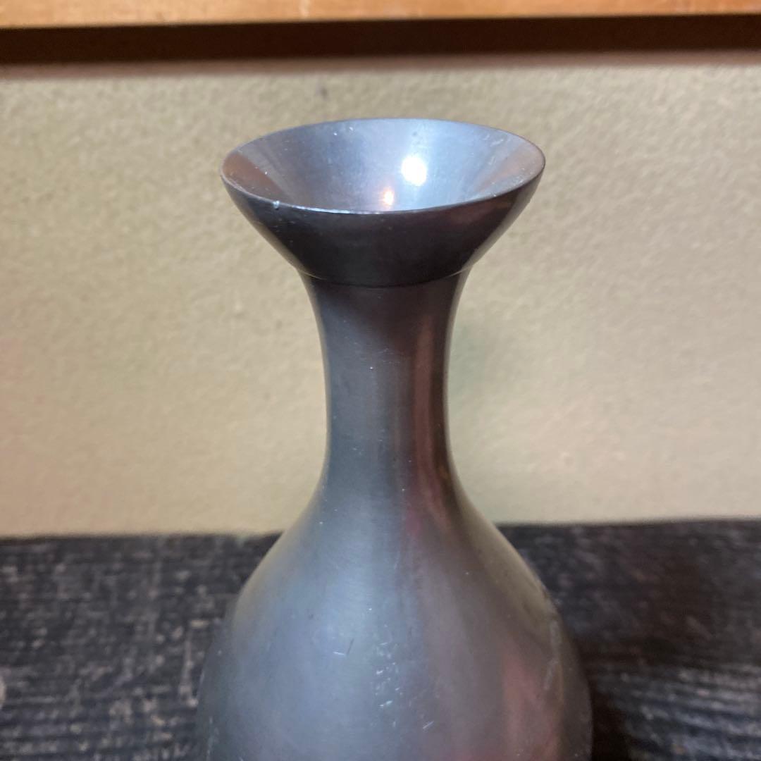 錫徳利B京錫源製　8cm18cm 461g