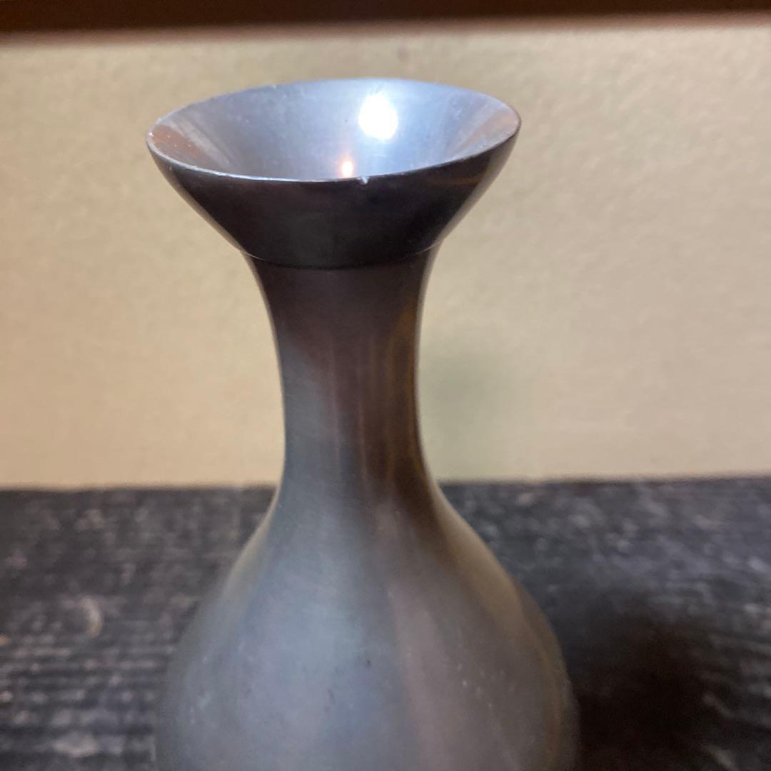 錫徳利B京錫源製　8cm18cm 461g