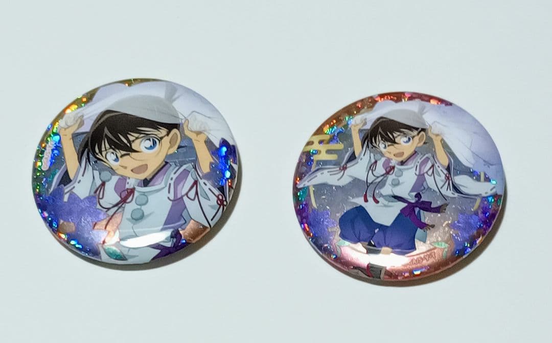 名探偵コナン 秋の華和装 江戸川コナン 18点セット スパークル缶バッジ含む