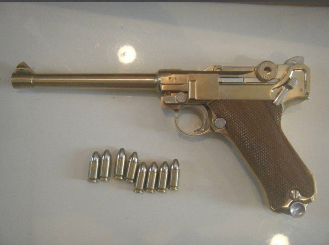 時雨マルシン製　ルガーＰ－０８（6インチ）　モデルガン　 未発火　美品