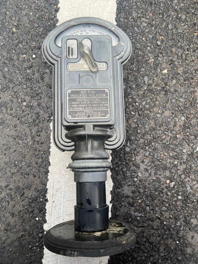 アメリカNYレトロ Duncan Meter 式駐車メーター