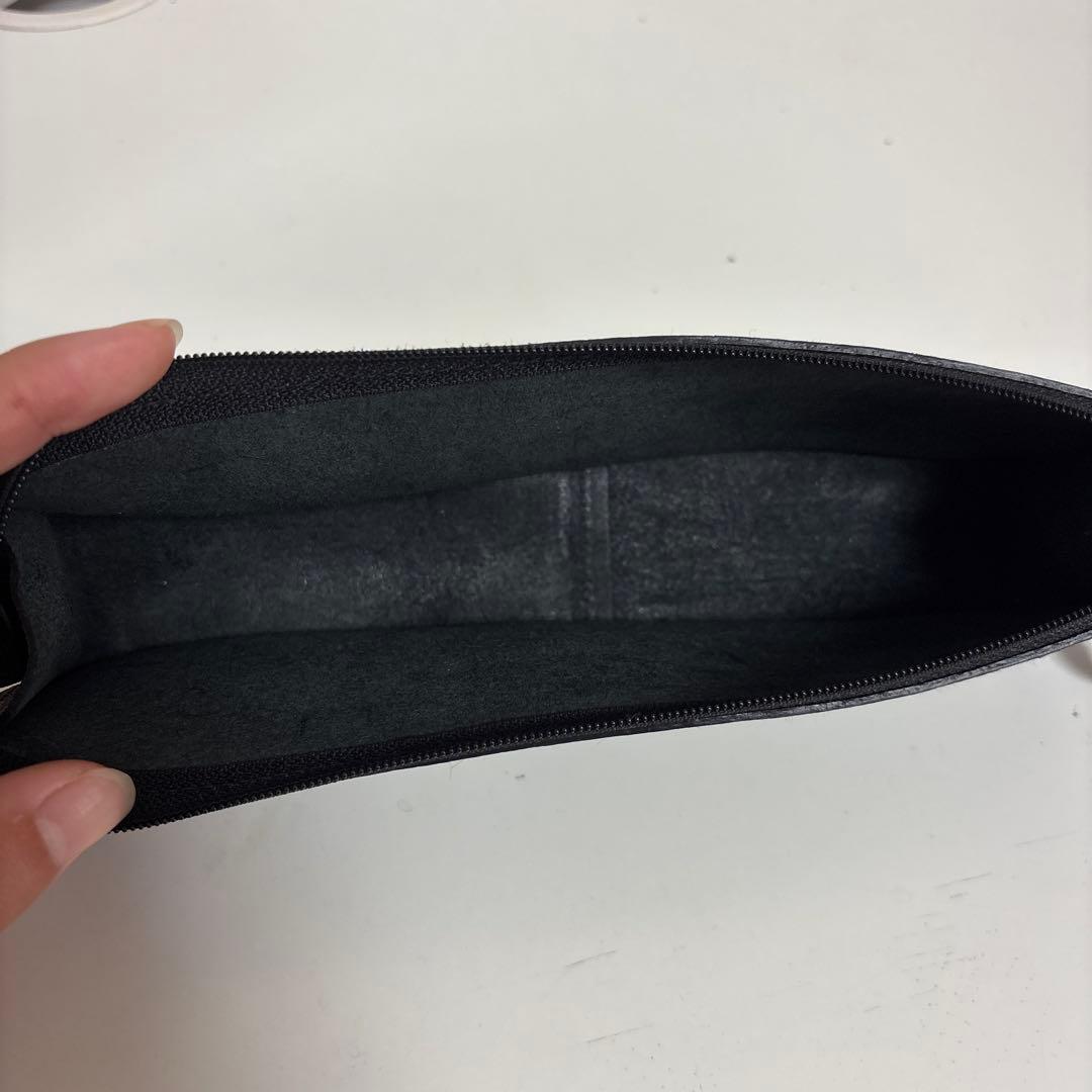 IL BISONTE イルビゾンテ 牛革 筆箱 ペンケース 黒 新品未使用