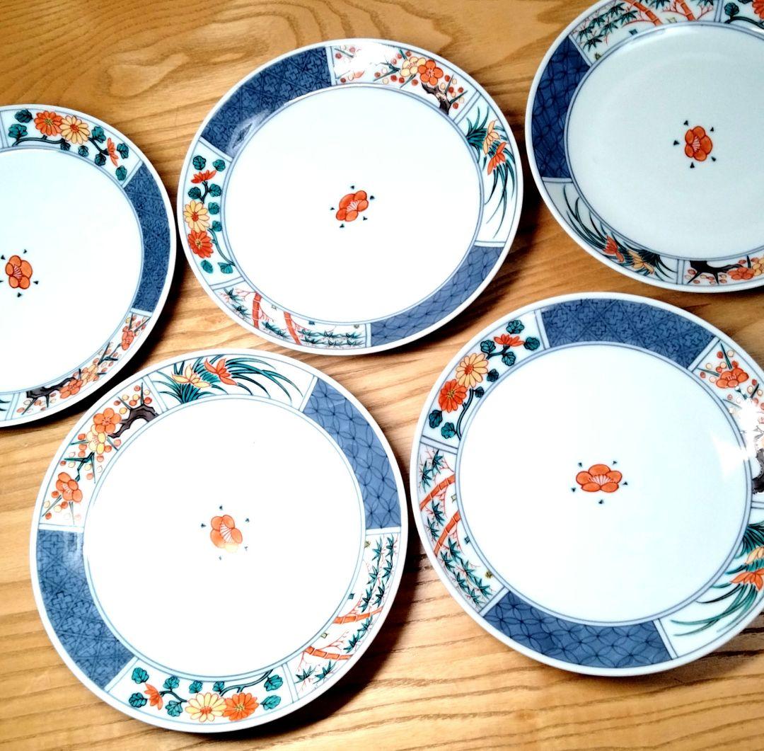 ☆ 平安六峰 清水焼 色絵皿