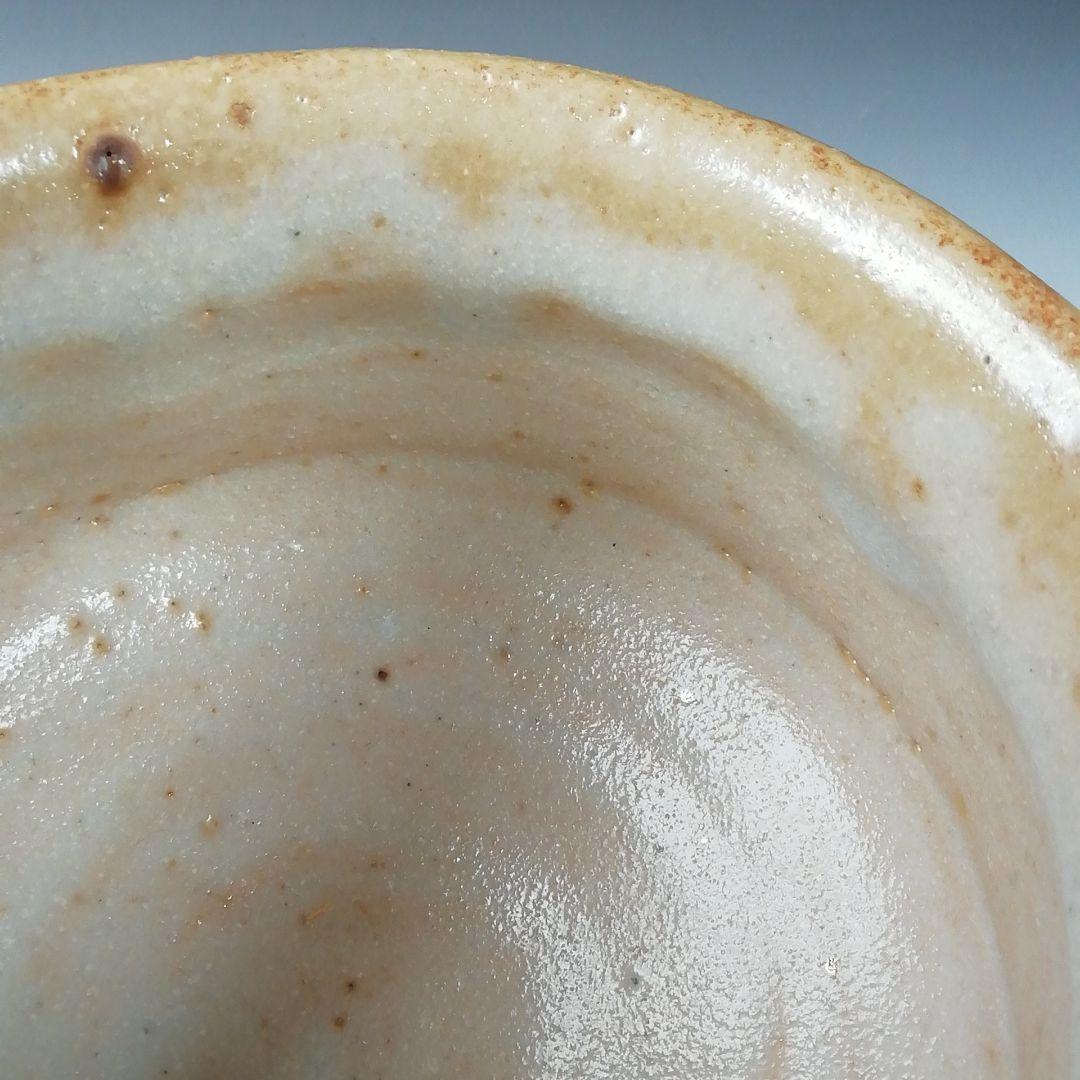 Ｔ６６９　建水　『志野建水』『佐々木萬穂 造』　共箱　茶道具