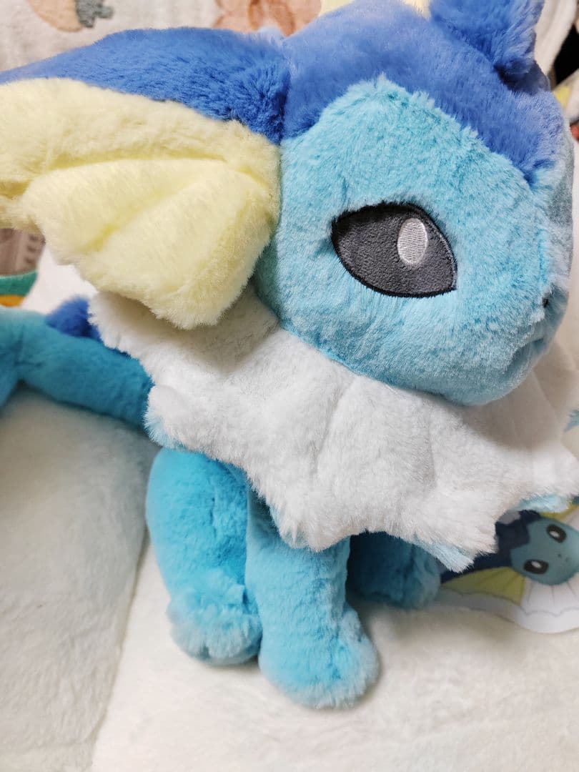 【新品・紙タグあり】 ふわふわ抱きぬいぐるみ シャワーズ ポケモンセンター