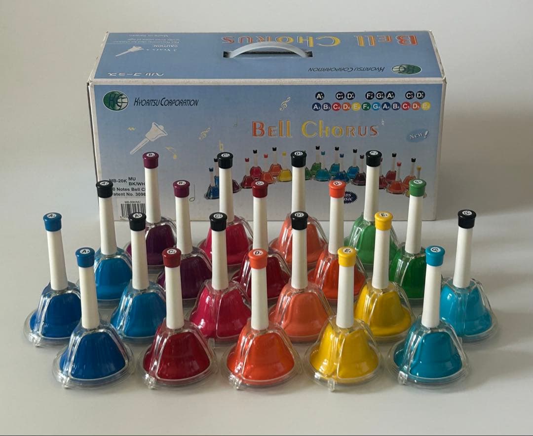 ハンドベル 20個セット 音階ラベル付き