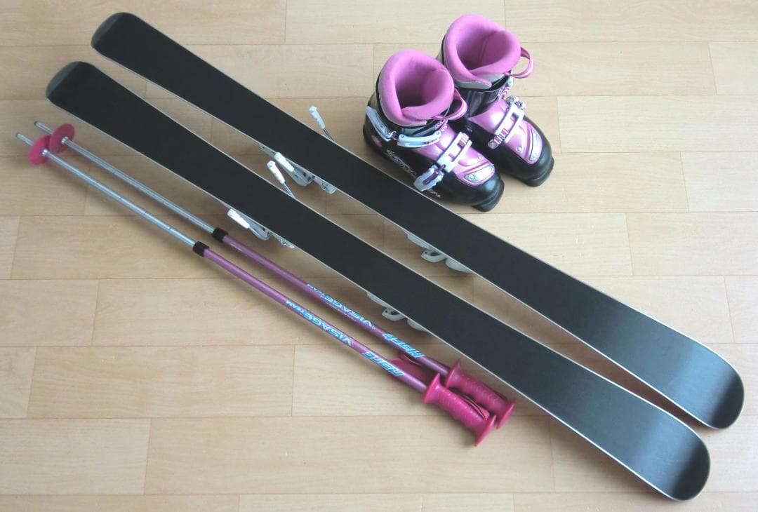 ■■送料無料■ELAN■子供用スキーフルセット■板120靴22■WAX済■■