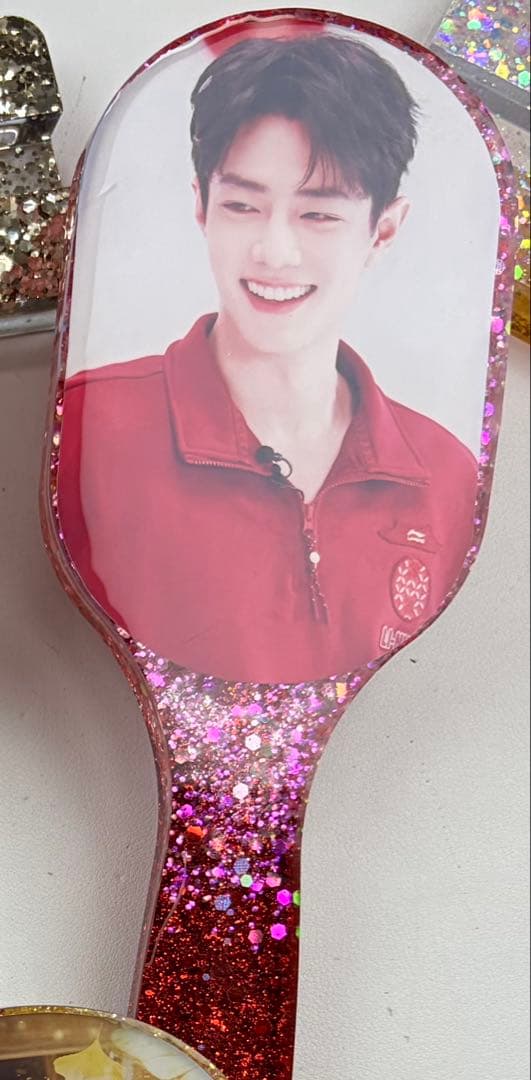 肖戦 超大レジンエアークッション付きヘアブラシ　7点セット❣️確認用0131