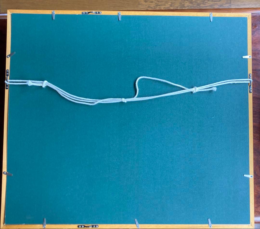 美しい風景画 A. ROWE作 油彩画 肉筆 サイン入り 額装済み