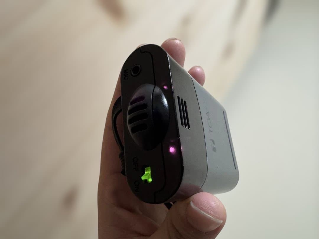 TOA IR-300M赤外線ワイヤレスマイク ハンズフリー型 美品 返品対応あり