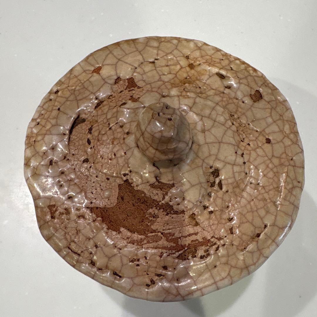未使用品　楽山焼　水月焼　二六焼　蟹細工　湯呑　の蓋