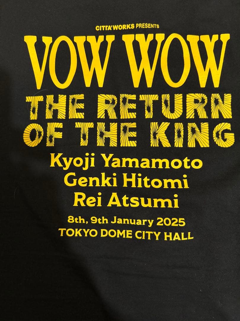 VOW WOW THE RETURN OF THE KING Tシャツ XL