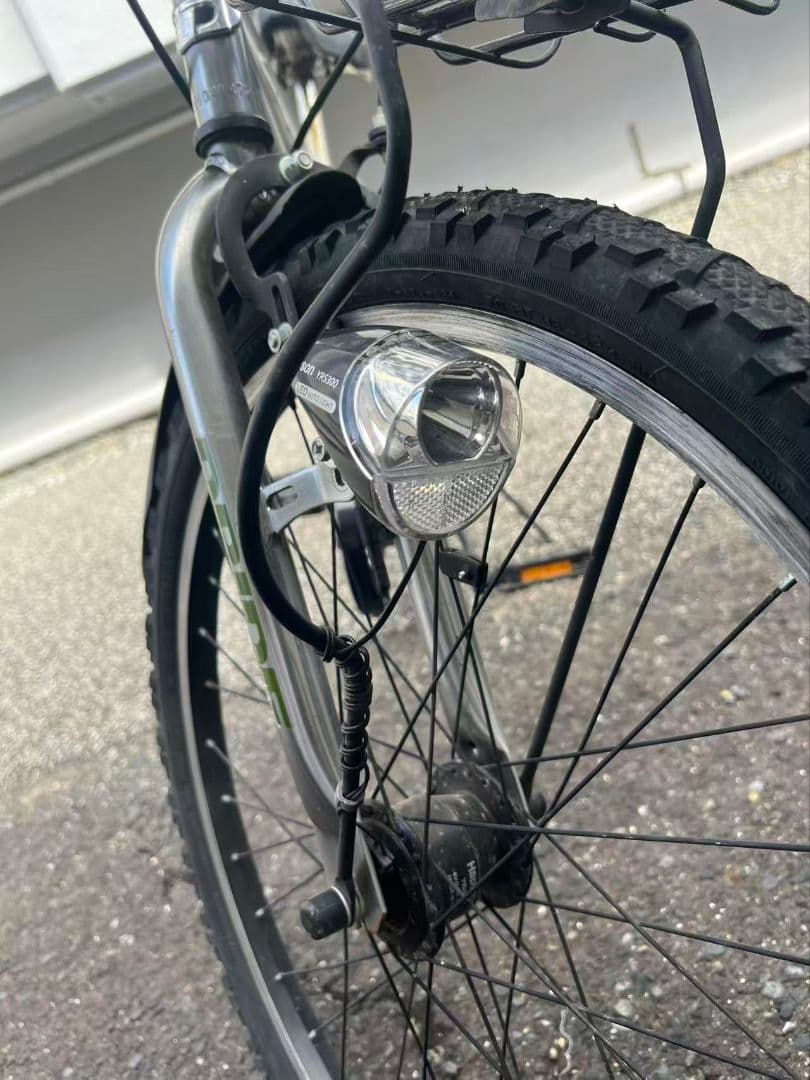 あさひ　ドライド24インチ　カラーシルバー　6段ギアスピードウォッチ付