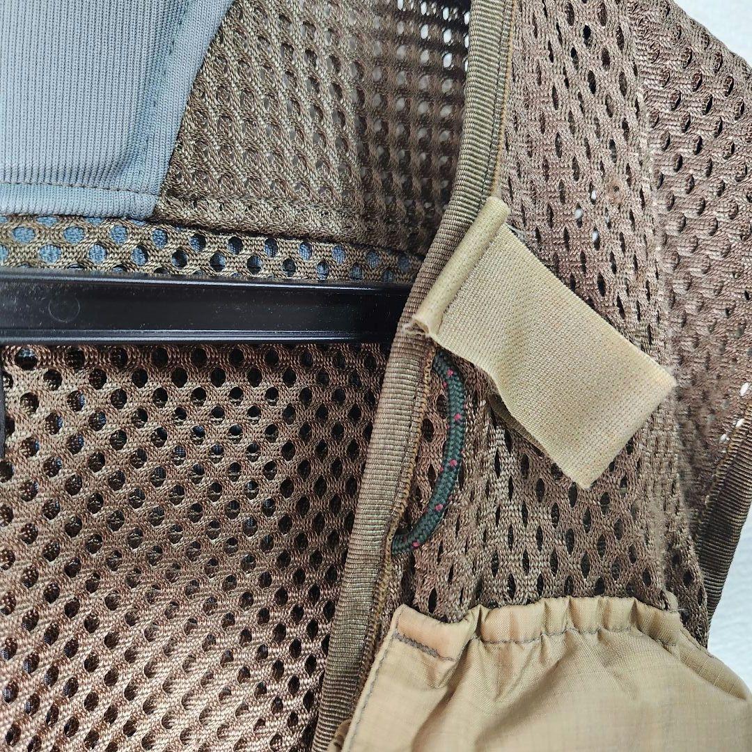 Patagonia メッシュフィッシングベスト ベージュ ブラウン　バーチカル