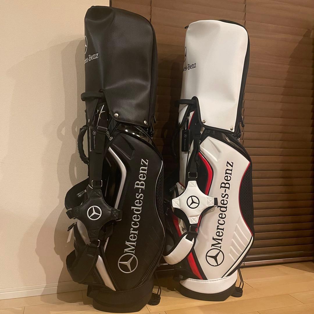 【希少品】 Mercedes Benz ベンツ キャディバッグ ゴルフバッグ 黒