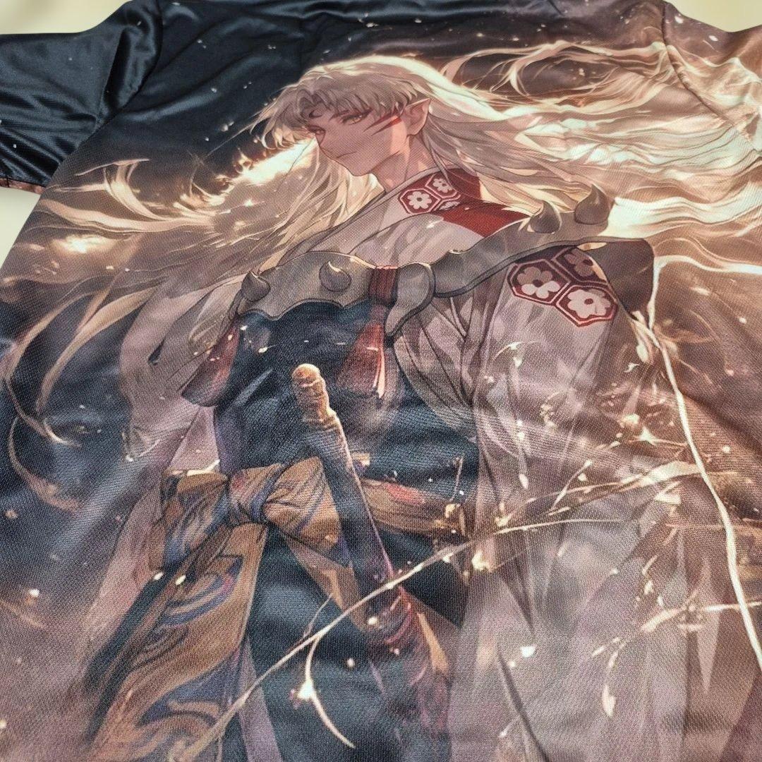 犬夜叉アニメキャラクターTシャツ 100%ポリエステルXL