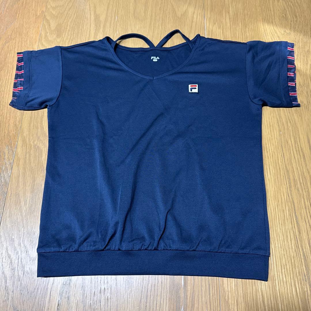 FILA フリル付きスカートセット ネイビー　L