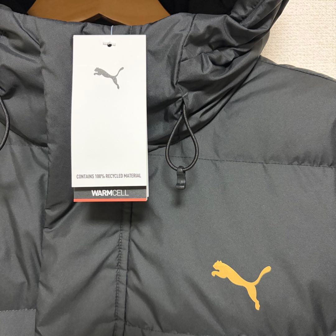 PUMA ロングダウンコート 2XL 黒 ダウン80% タグ付き　新品　未使用