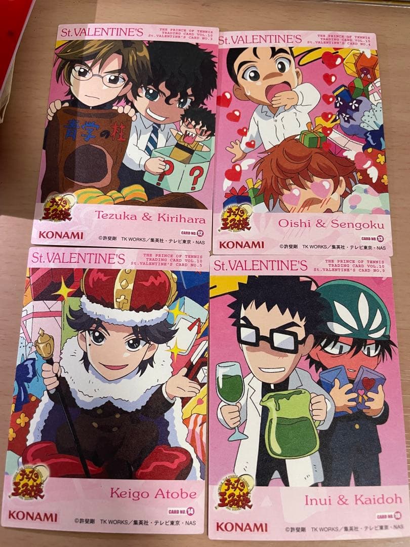 テニスの王子様ちびキャラバレンタイン＆トレカ手塚、越前、不二他