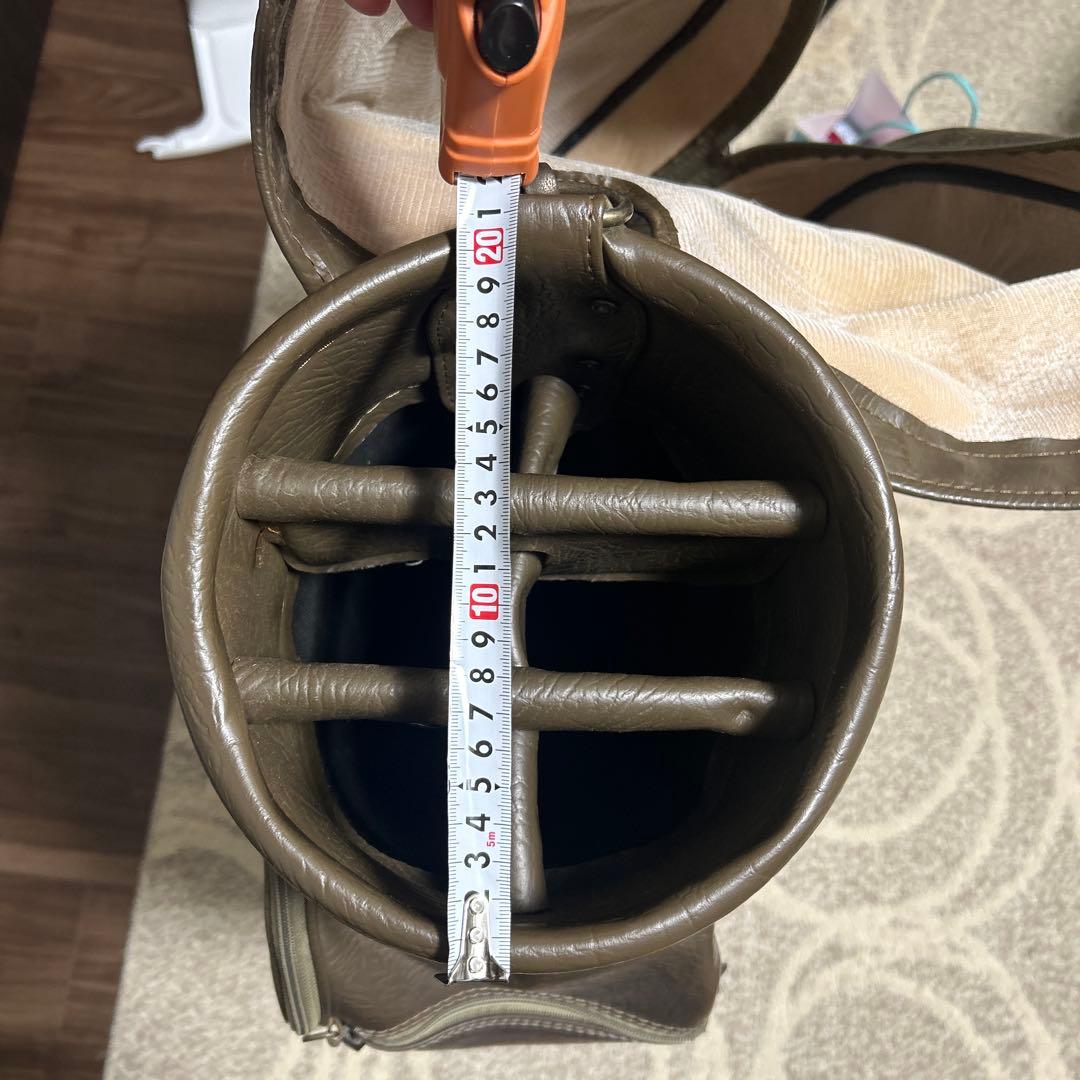 【希少品】廃番 WILLE WOOD ブラウン 合成皮革 ロングキャディバッグ