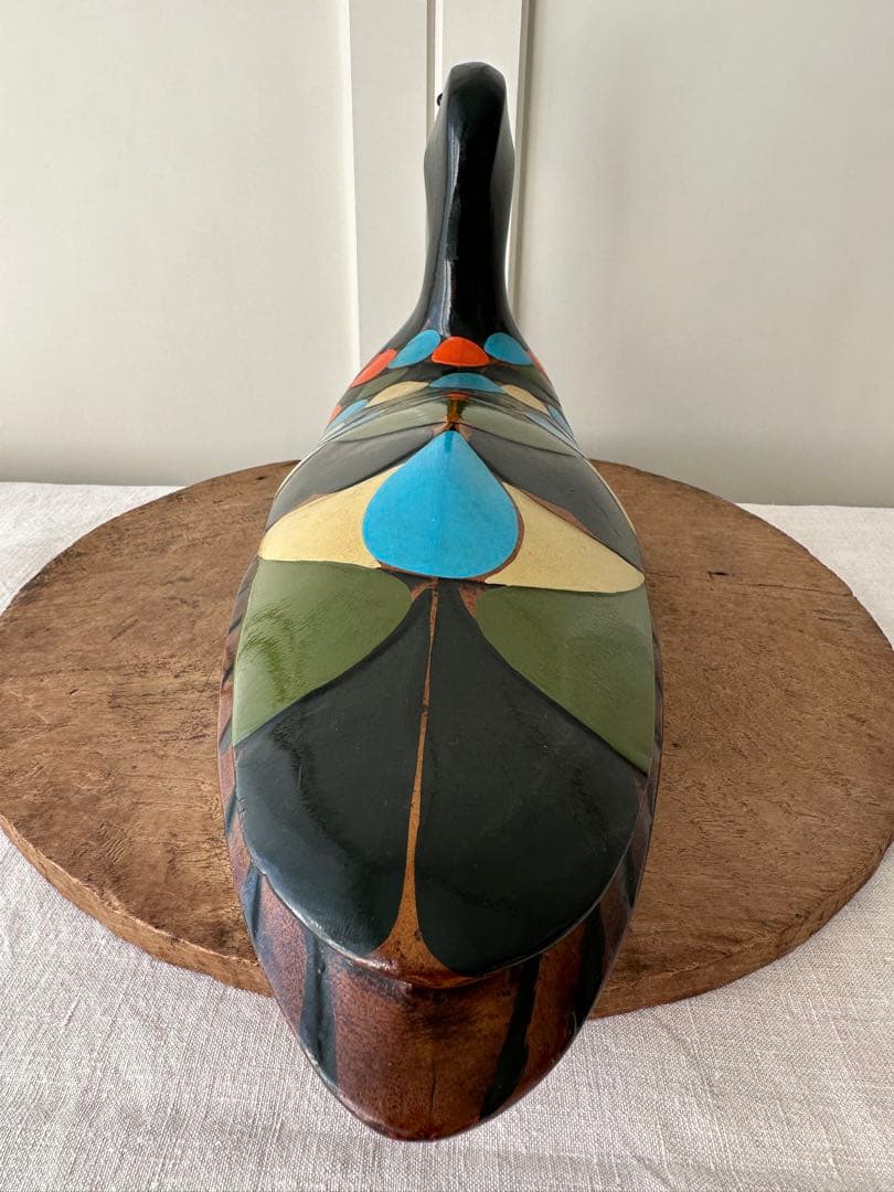 フランスヴィンテージ 木製デコイClaude Gourret アンティーク