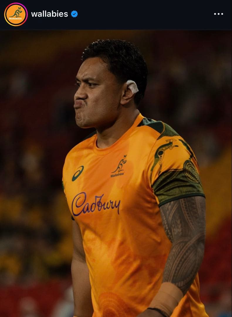 アシックス　オーストラリア代表 ワラビーズ　ライオンズツアーシャツ　L