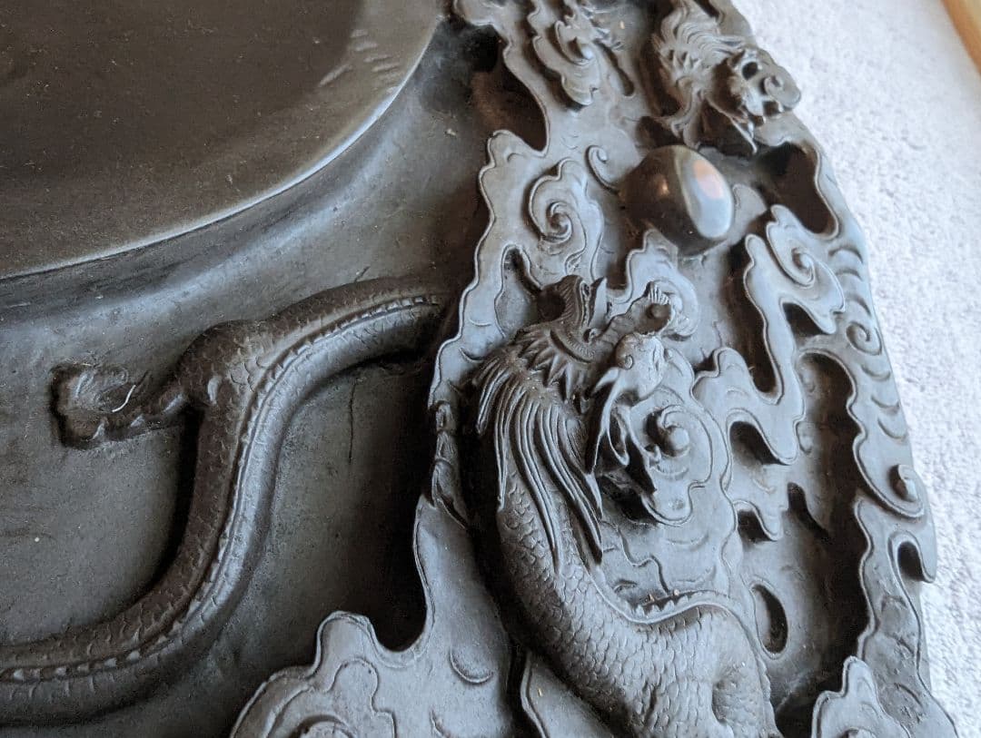 特大硯　中国骨董　書道具