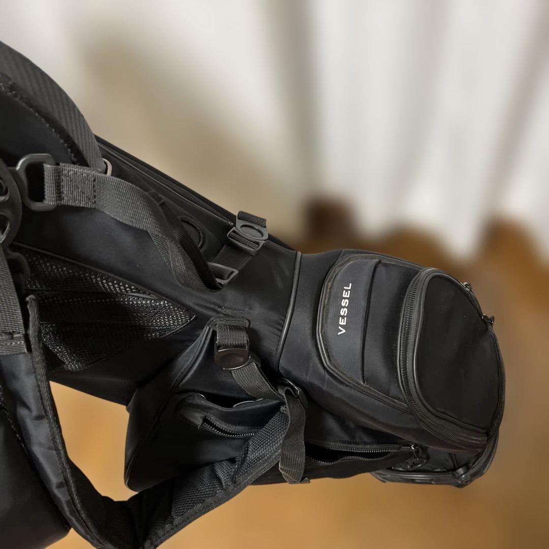 VESSEL ブラックゴルフバッグ