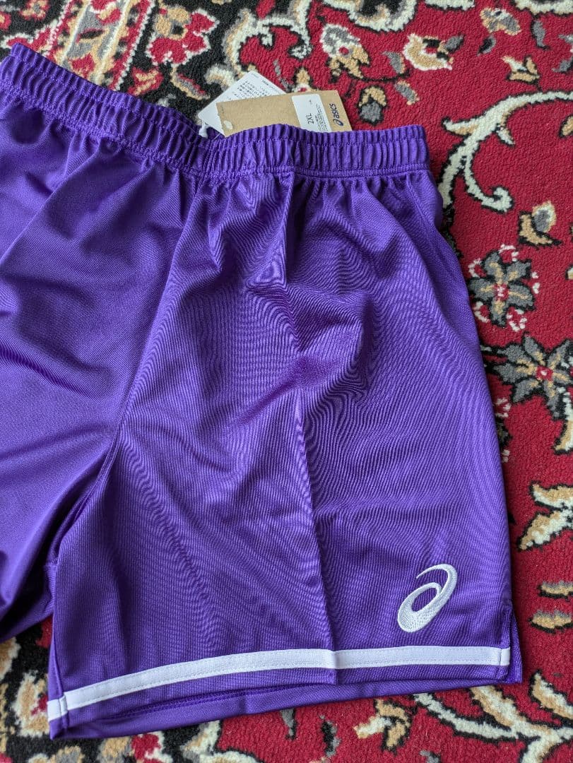 ★人気パープル　ASICS　アシックス　バレーボール　ゲームパンツ　パンツ