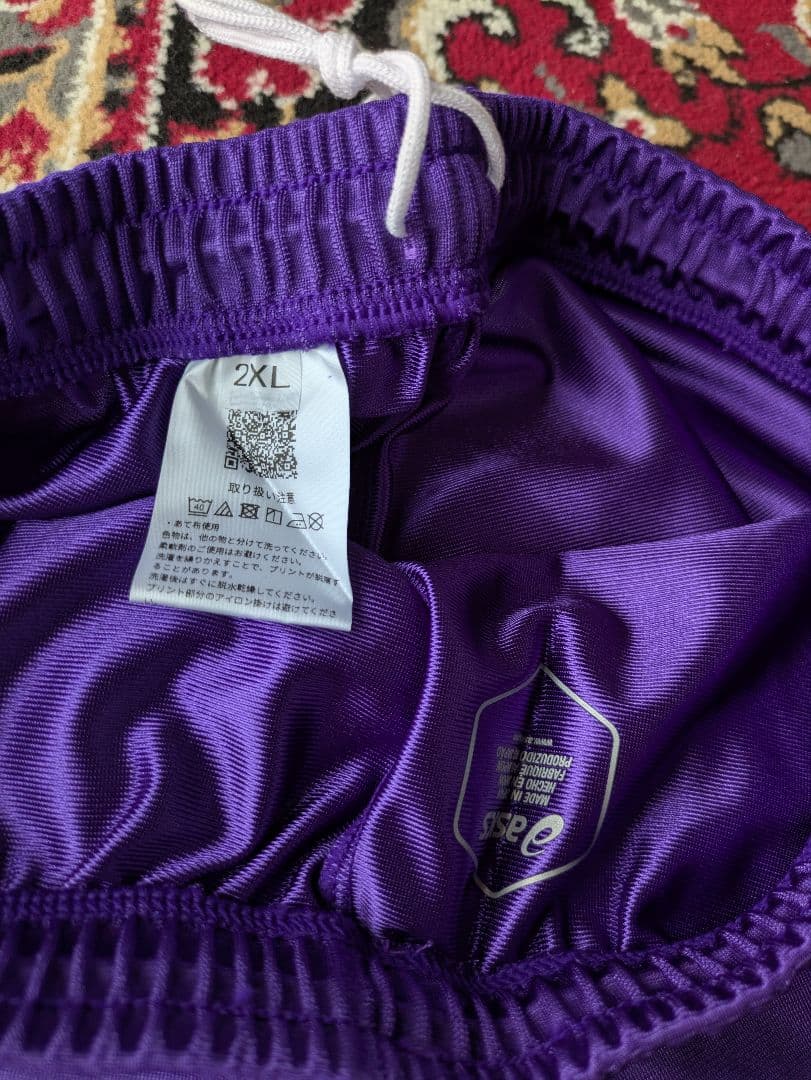 ★人気パープル　ASICS　アシックス　バレーボール　ゲームパンツ　パンツ