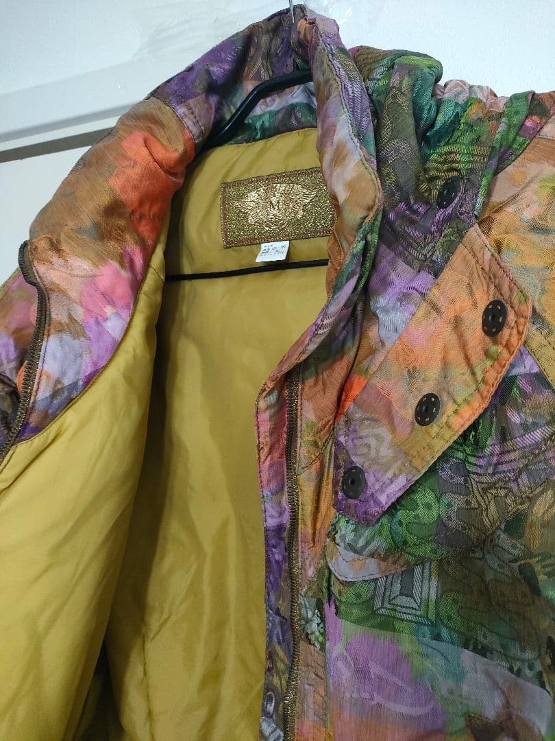 希少8090sレトロアーカイブ✦EMMEGIエンメジ　パッチワークアートブルゾン