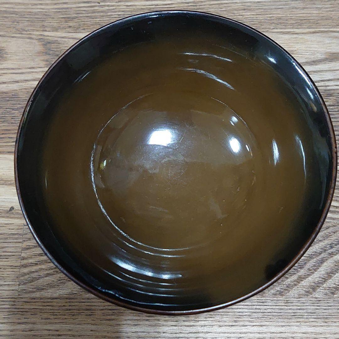 昔の吸物椀9客セット「あA13 漆器 蒔絵 鶴 松 明治 大正 昭和 江戸」