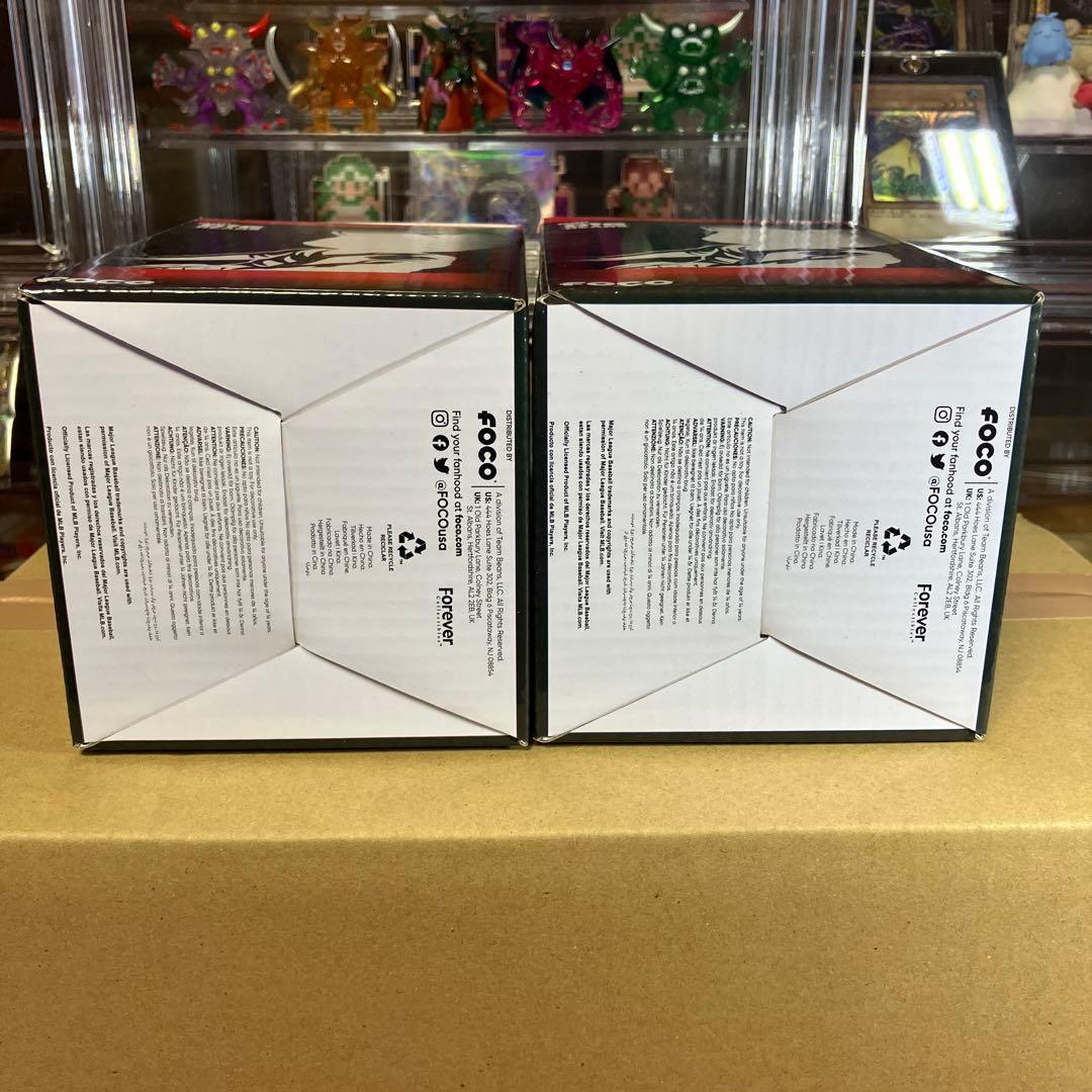 ミニボブルヘッド大谷翔平選手、FOCO製 ゴールド＆シルバー 、日米ユニフォーム