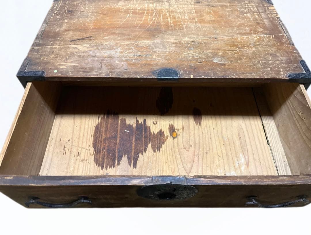 【送料無料】昭和レトロ 古家具◆薬箪笥 薬棚 升目 アンティーク 小物入れにも