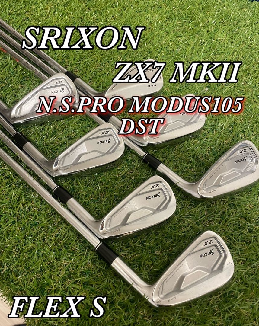 スリクソン ZX7 MKⅡ MODUS 105S D.S.T 7本　アイアン