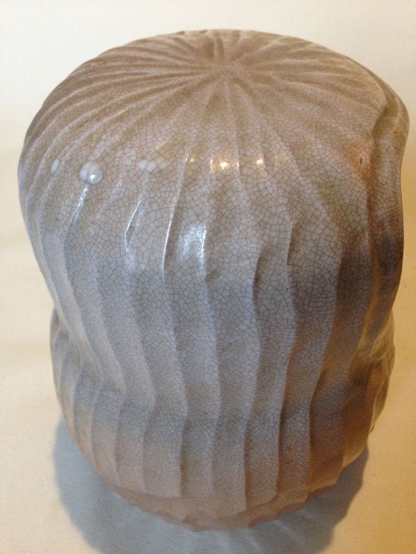 希少！経年70年以上 萩焼 だるま火鉢 手火鉢 手炙り 手炉 陶器 茶道具 花器