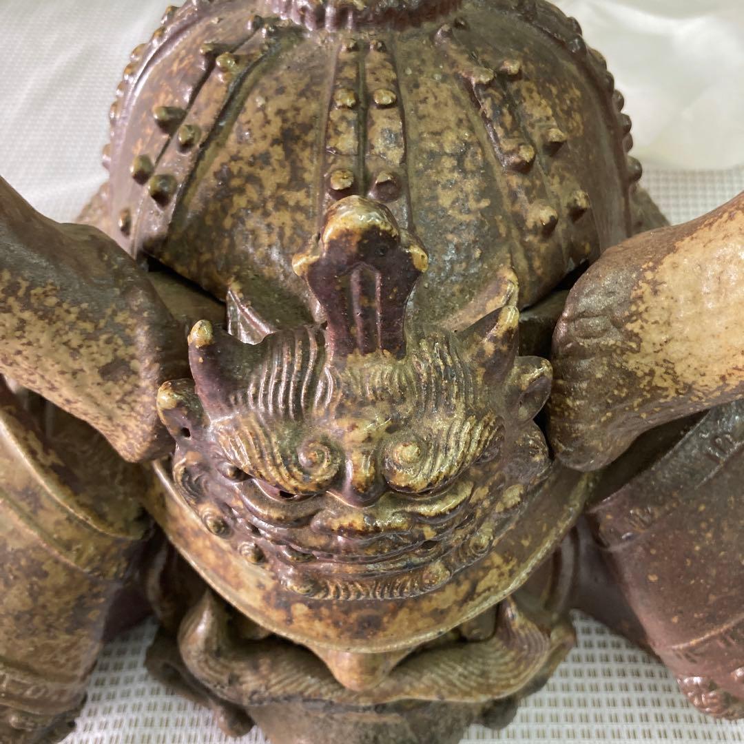 兜 陶器 原寸大程の大きさ 古民家