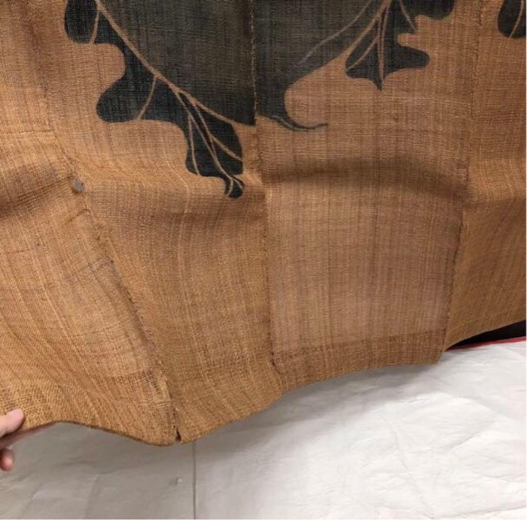 逸品　希少! 貴重！　榀布　大きな　間仕切り　科布　原子布　暖簾　自然布