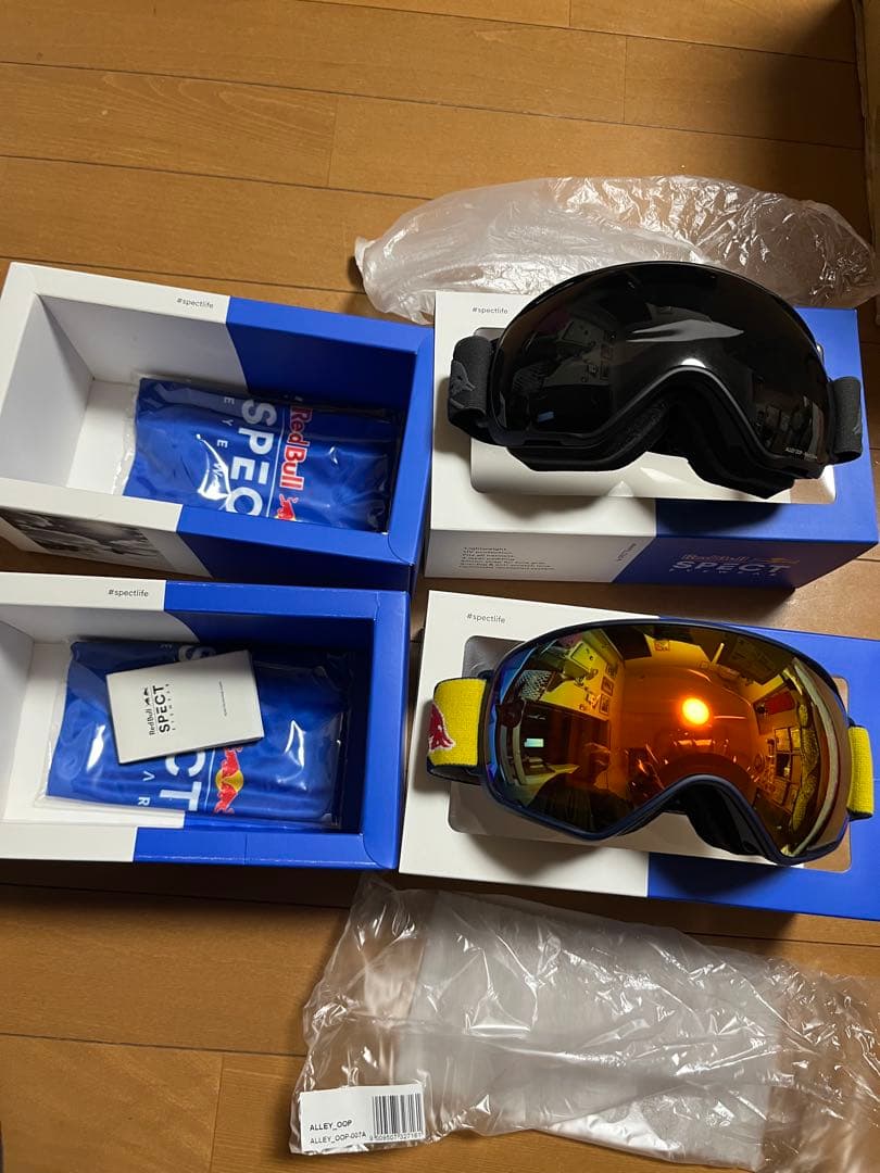 Red Bull スノーゴーグル オレンジ/ブラック　セット売り