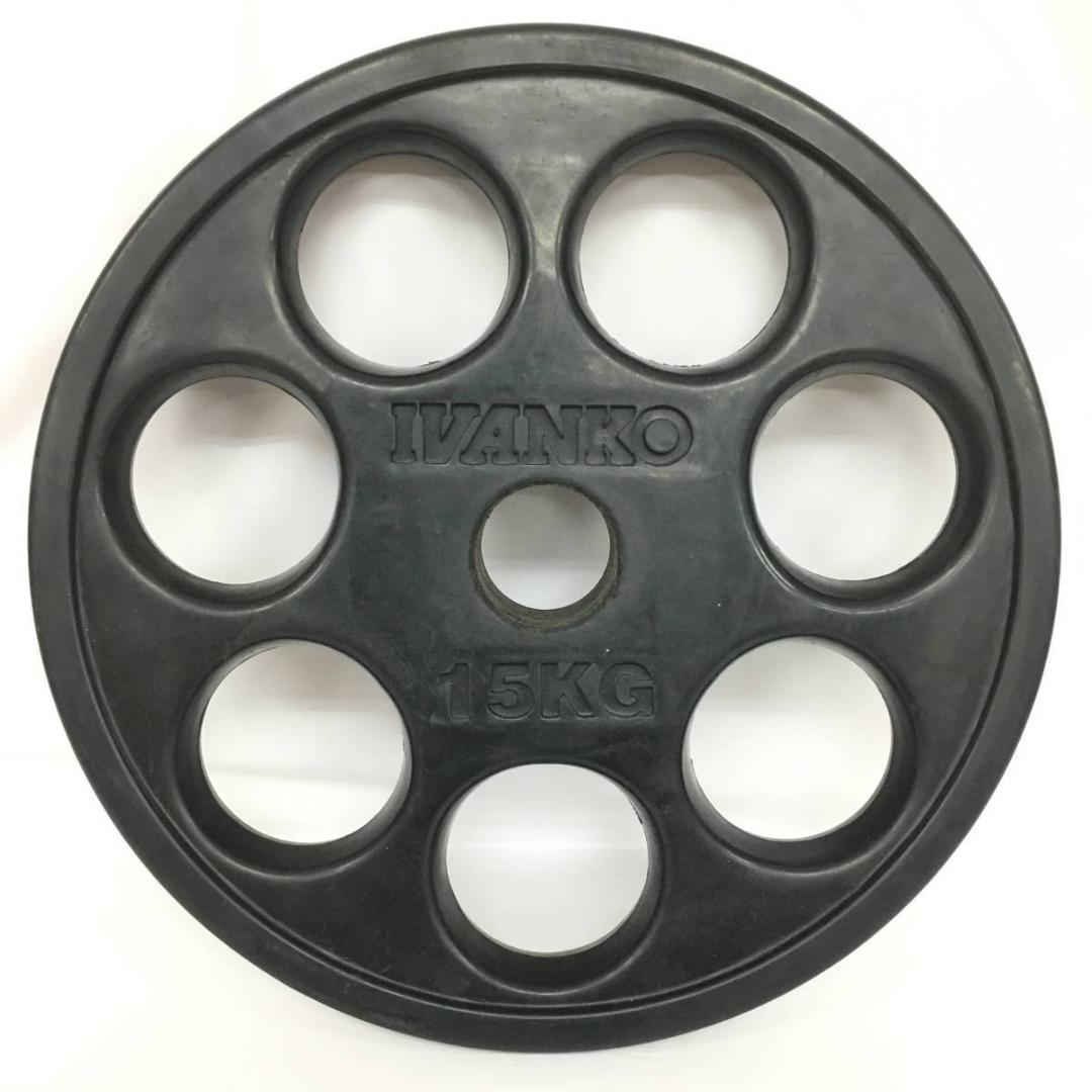 IVANKO イヴァンコ オリンピックラバー プレート 15㎏×2 計30㎏