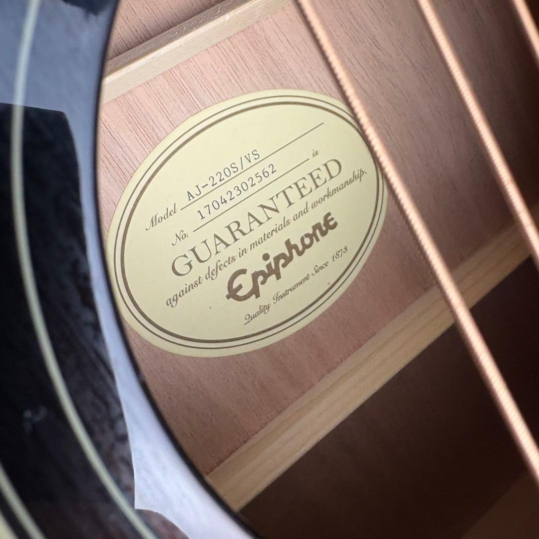 Epiphone AJ-220S/VS アコースティックギター ソフトケース付