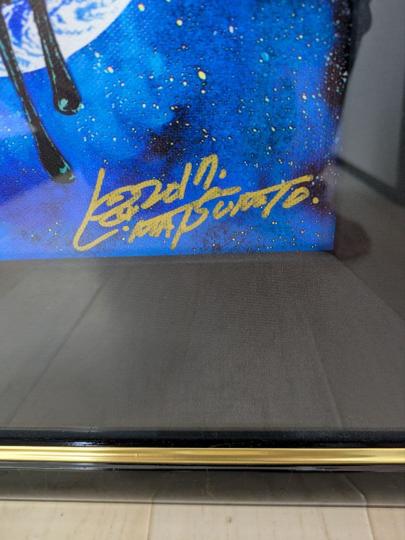 松本零士 銀河鉄道999 直筆サイン ピエゾグラフ 版画 41×31.5cm