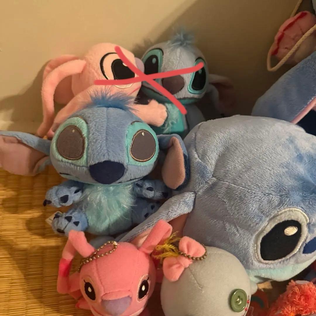 スティッチ エンジェル スクランプ ボールチェーンキーホルダー 平成レトロ