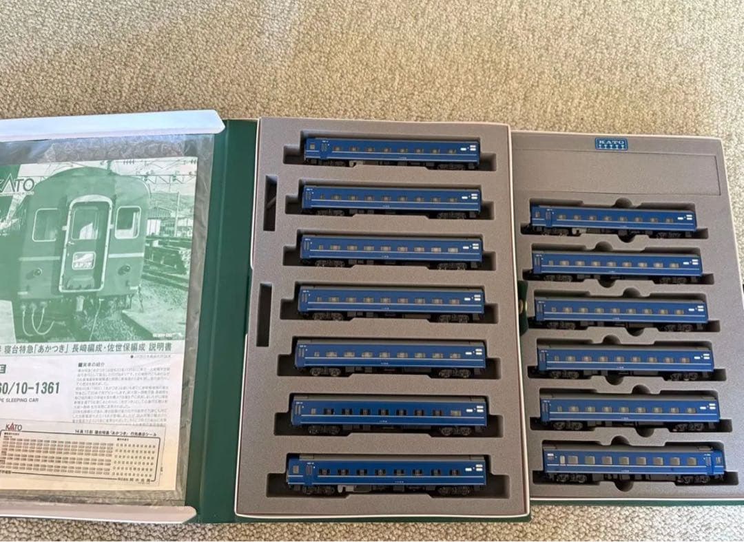 KATO　10-1360/1361 14系特急「あかつき」長崎、佐世保編成