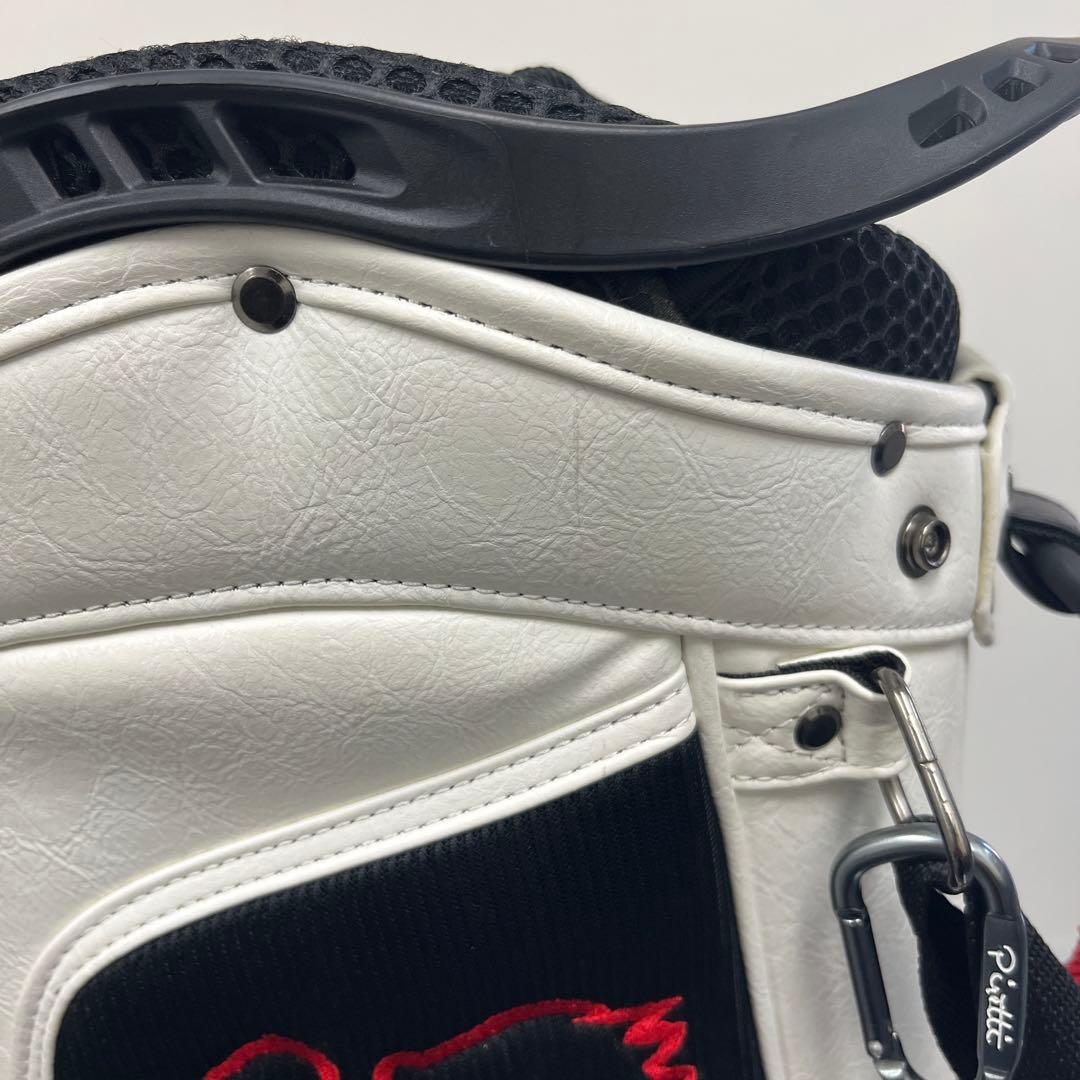 ピレッティ スタンド キャディバッグ ブラック Piretti ホワイト