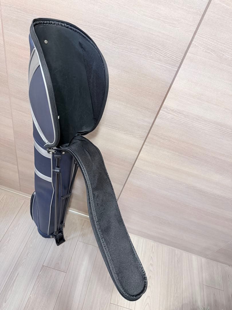 ネイビー スタンド式ゴルフバッグ サブバッグ