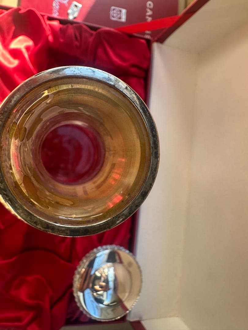 カミュ CAMUS バカラボトル シルバートップ 空瓶 化粧箱