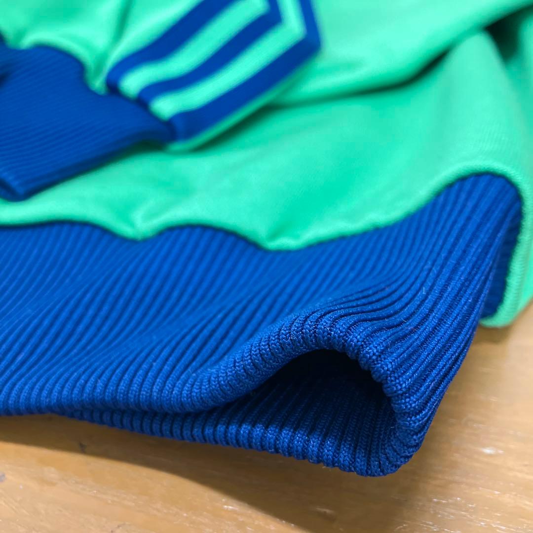 ⑱adidas トラックジャケット 5号70s 80s デサント製 グリーン